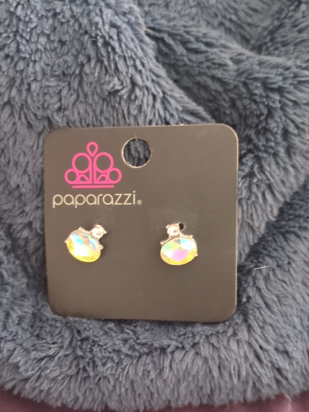 paparazzi Iridescent Multicolor Round Stud Earrings